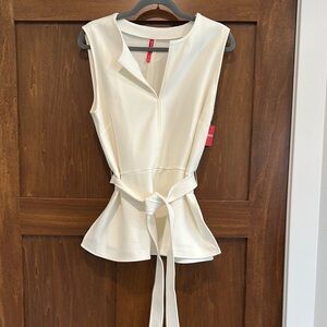 Spanx nwt Elegant White Sleeveless Top